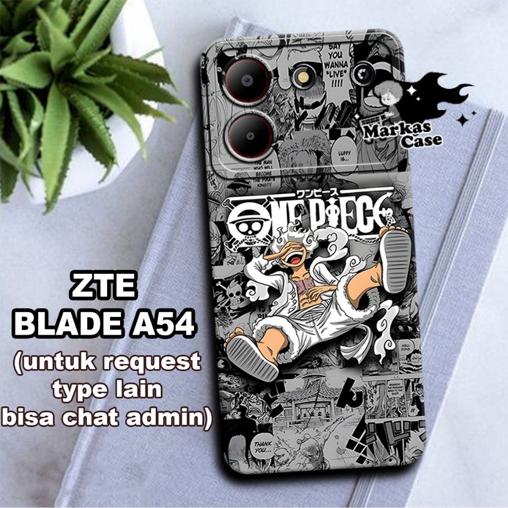 Markas 3/ ยืดหยุ่นยาง softcase สําหรับ ZTE Blade A54/one piece อะนิเมะตัวอักษร Motif/Zte Blade A54 ป