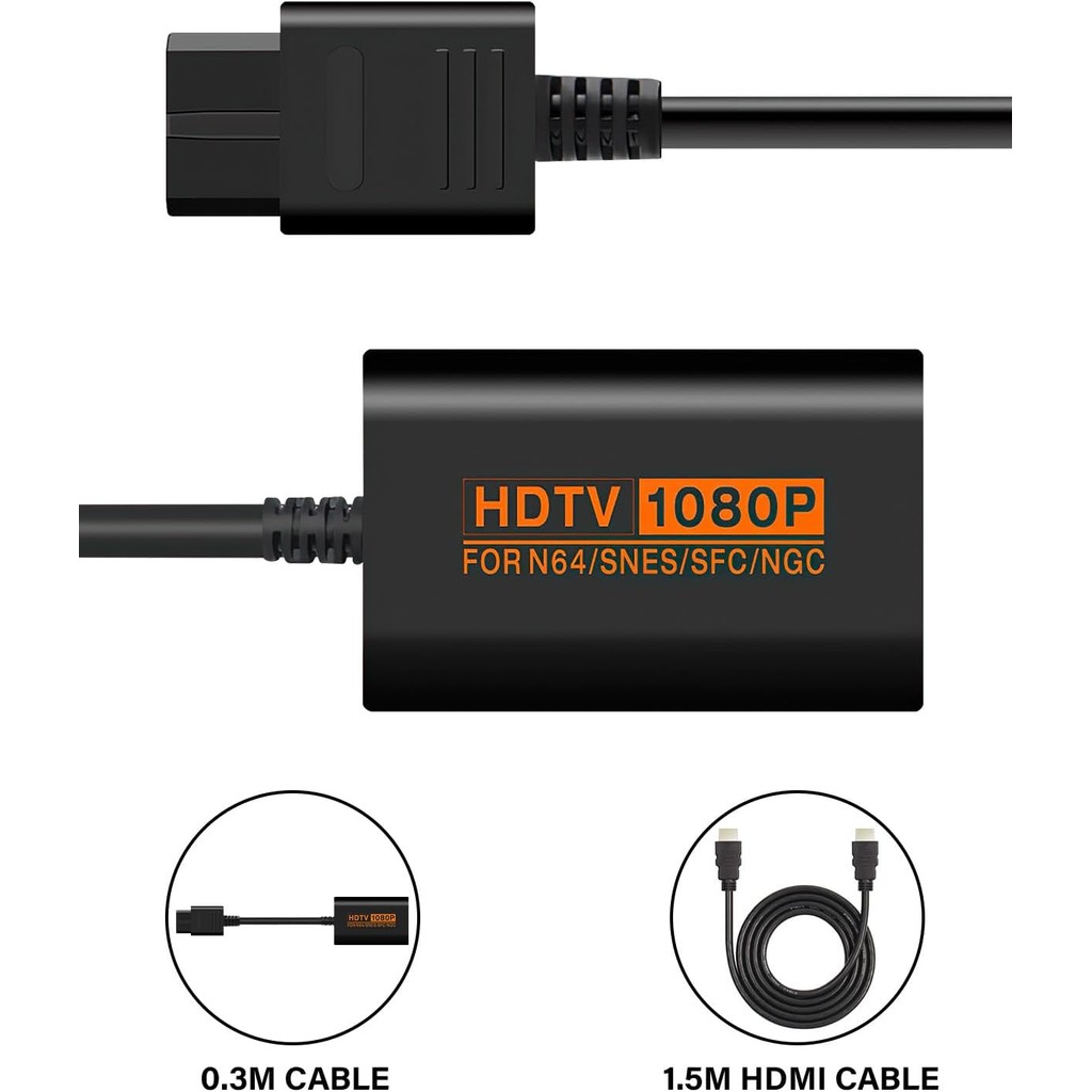 อะแดปเตอร์ HDMI Sehawei N64,ตัวแปลง HDMI สําหรับ N64/SNES/SFC/NGC M5G0