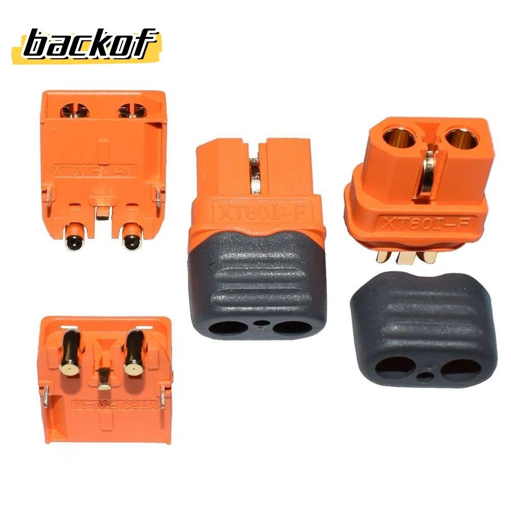 BACKOF XT60I-F XT60I-PW 2+1 ปลั๊กทองเหลืองพร้อมพินสัญญาณ 2+1 ปลั๊กพินสัญญาณ, อุปกรณ์เสริมชิ้นส่วนรุ่