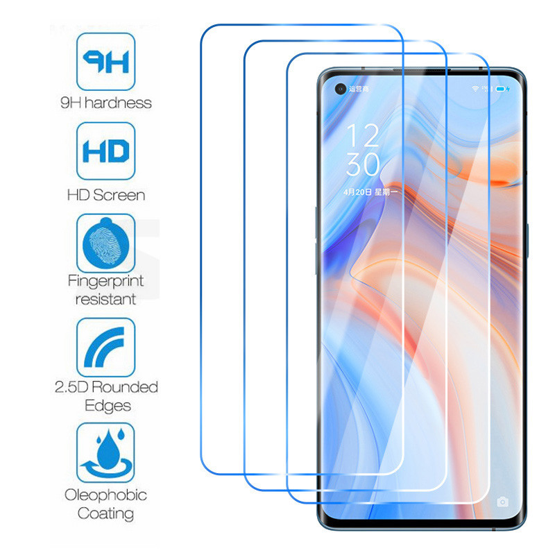 9H กระจกนิรภัย 1 สําหรับ Samsung Galaxy S25 Edge S24 S23 S22 S21 S20 Plus FE หมายเหตุ 10 S10 Lite Xcover 6 Pro ป้องกันหน้าจอฟิล์ม 1-3 ชิ้น
