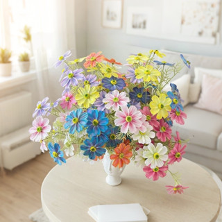 ดอกไม้ ชีวิต ประดิษฐ์ยาว 5 หัวยาว 49 ซม. | ตกแต่งสไตล์เอเชีย…