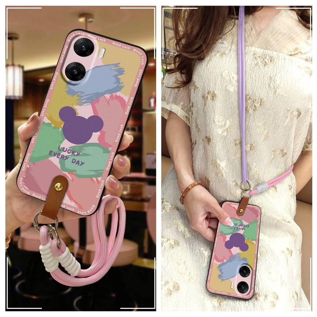 เต็มห่อการ์ตูนเคสโทรศัพท์สําหรับVIVO V29E indiaกันกระแทกสกปรกป้องกันป้องกันฝุ่นทนทานTPUสร้อยคอแฟชั่น