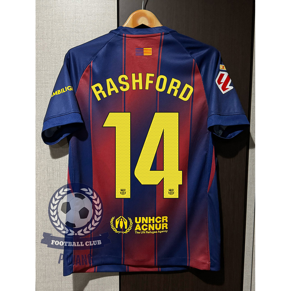 New!! เสื้อฟุตบอล Uาร์ซ่า Home ชุดเหย้า ( 3A ) เกรดแฟนบอล ปี 2025/26 ลาลิก้าLALIGA ชื่อนักเตะ (Uาร์ซ่า -ครบทุกคุน)