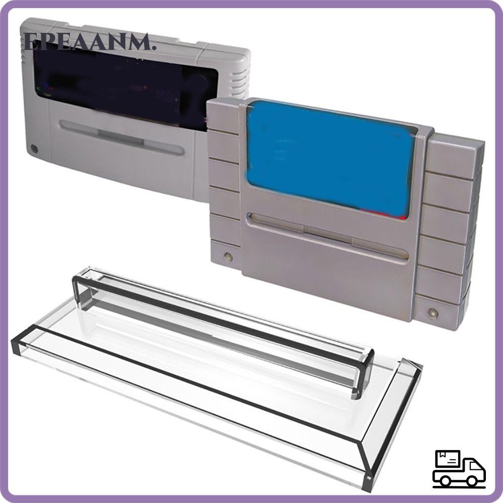 EPEAA ขาตั้งการ์ดเกม, ขาตั้งตลับเกม DIY, อุปกรณ์เสริมที่ใส่ตลับเกมอะคริลิคสําหรับ SNES/SNES