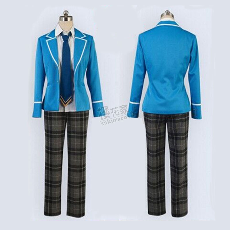 Idol Dream Festival Ensemble Stars Uniform ชุดนักเรียน Three-Color Tie ชุดคอสเพลย์
