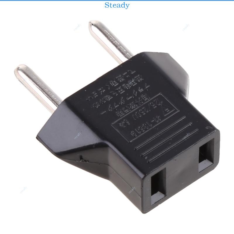 Steady US American Travel Adapter 2 pin European US To EU Plug Power Adapter Converter