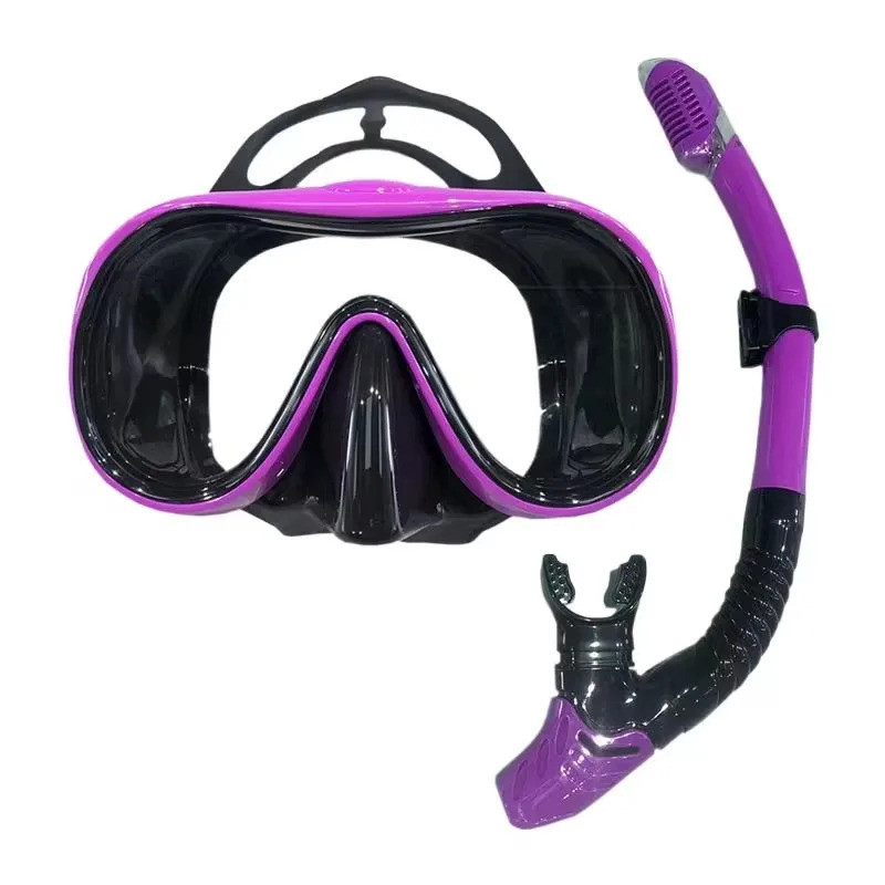QYQ Scuba diving mask Scuba diving kit Tempered glass Professional panoramic diving equipment Swimmi