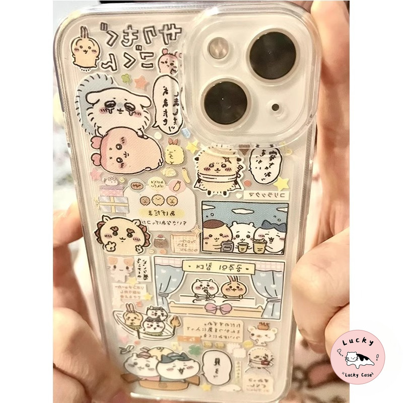 การ์ตูนน่ารักชิคาวะคู่อ่อนนุ่ม เคส Samsung A05s A15 A06 A52 A23 A55 A25 A54 A50 A31 A14 A24 A05 A34 A03 A51 A50 A04E - รูปที่ 6