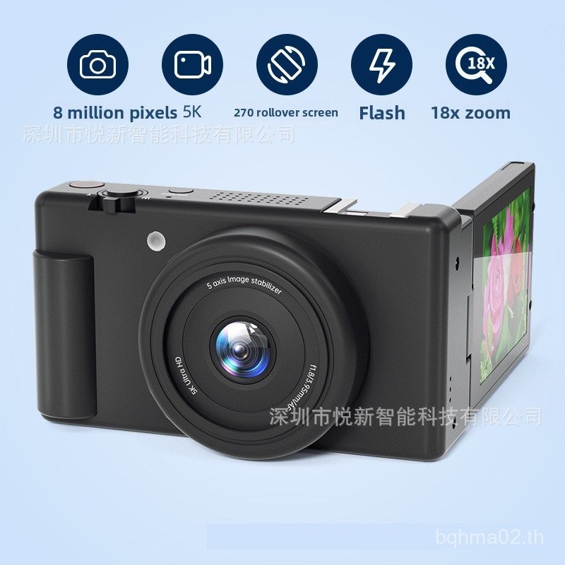 กล้องดิจิตอล 4K ย้อนยุค HD 270°กล้องดิจิตอล Autofocus C แบบเต็มหน้าจอ 888 XLVW