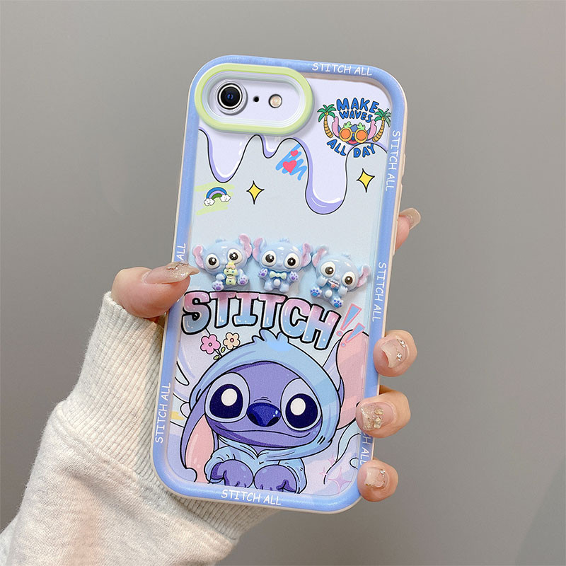 เคส IPhone 6/6s/6 Plus/6s Plus/7/8 Dingdang Cat/Stitch/SpongeBob SquarePants/Pai Daxing/Kuromi/Yugui Dog การ์ตูนเคสโทรศัพท์หลายสไตล์ Universal รุ่น/มีจําหน่ายสําหรับผู้ชายและผู้หญิง - รูปที่ 6