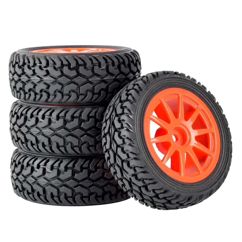 RC 910-8019 ขอบพลาสติก & Rally ยาง 74 มม.สําหรับ 1/10 Flat Run to Rally ยาง / 1/16 Rally ยาง