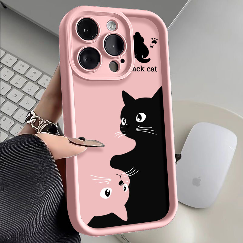 HP เคสลูกแมวสองตัว vivo V40 LITE 4G 5G V25E V25 V27 V29 V29E V30 V30E Y50 Y91 Y91C Y93 Y100 ปลอกโทรศ