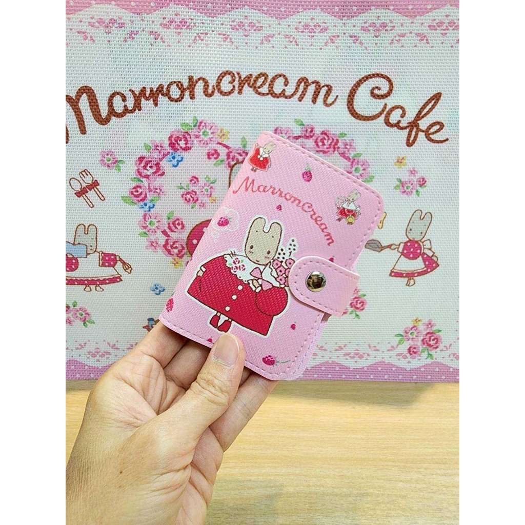 📙สมุดใส่รูป ใส่บัตร กระเป๋าใส่นามบัตร Marron Cream - งานหนัง PU - มีช่องใส่บัตร 10 ช่อง (ใส่ได้หน้า-หลัง) - ขนาด 11×8 cm