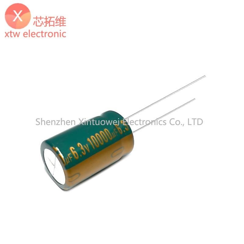 5 ชิ้น/ล็อต 6.3V 10000UF 16x25 มม.ความถี่สูงความต้านทานต่ํา Electrolytic Capacitor 10000UF 6.3 V
