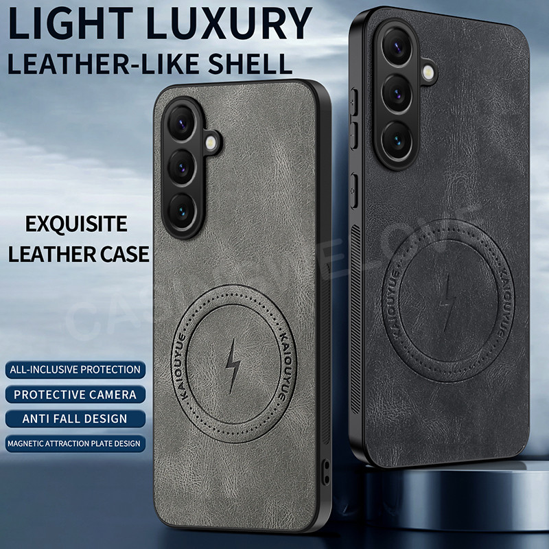 SAMSUNG เคสโทรศัพท์สําหรับSamsung Galaxy S25 FE S24 S25 Plus + S25 Ultra S25FE S25Edge 4G 5G 2025 เคสโทรศัพท์แม่เหล็กกันกระแทกสีสันป้องกันปกหลัง