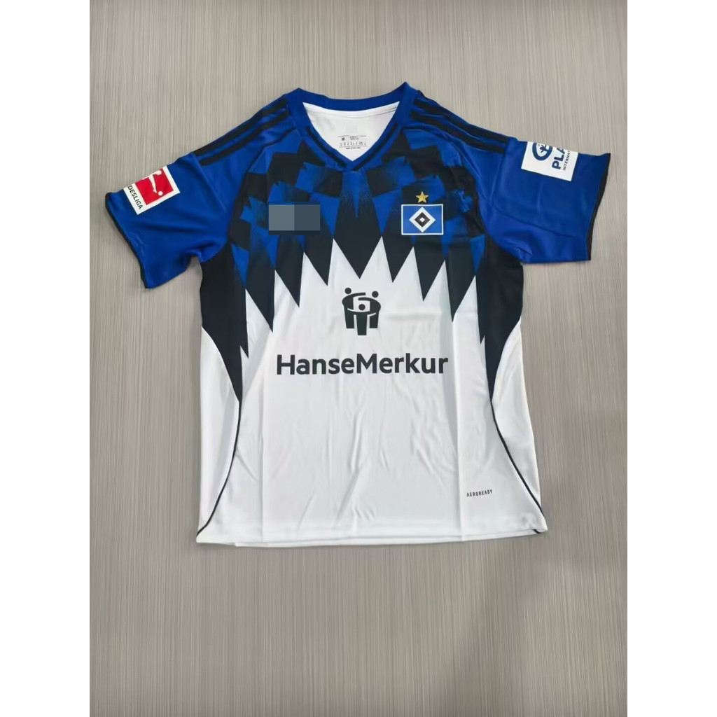 เสื้อทีม Hamburger SV ฤดูกาล 2025-26 สำหรับแฟนคลับ - ปรับแต่งได้ด้วยชื่อและหมายเลข ขนาด S-4XL คุณภาพ