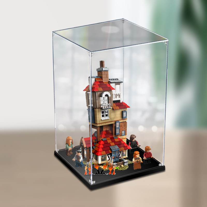 [กล่องแสดงโปร่งใส] กล่องแสดงอะคริลิคเหมาะสําหรับเลโก้แฮร์รี่พอตเตอร์โทรมโจมตี ของ 75980 รูปการจัดเก็
