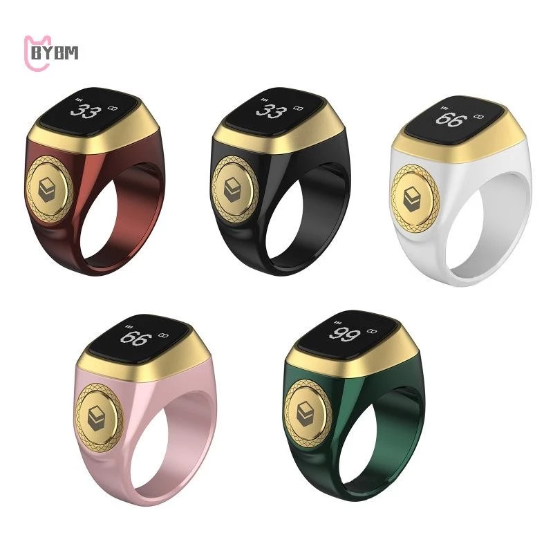Hgth สมาร์ท bih Tally Counter แหวนสําหรับมุสลิม Zikr Digital beeh 5 เวลาสวดมนต์ HOT