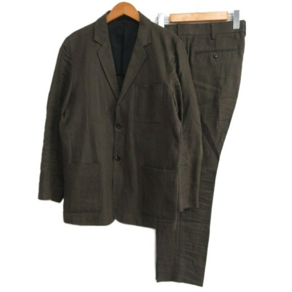 Margaret Howell SETTO Blazer Suit Jacket khaki Herringbone linen Direct from Japan Secondhand