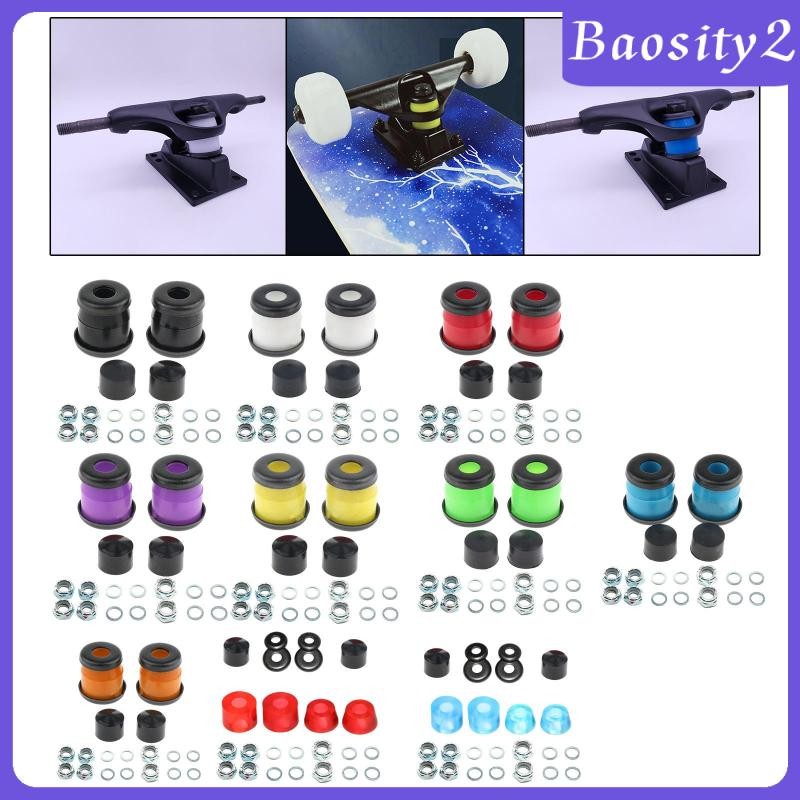 [Baosity2] Skateboard Truck Bushings Kit Replacement Repair Nuts Modified Accessories Skateboard Cup