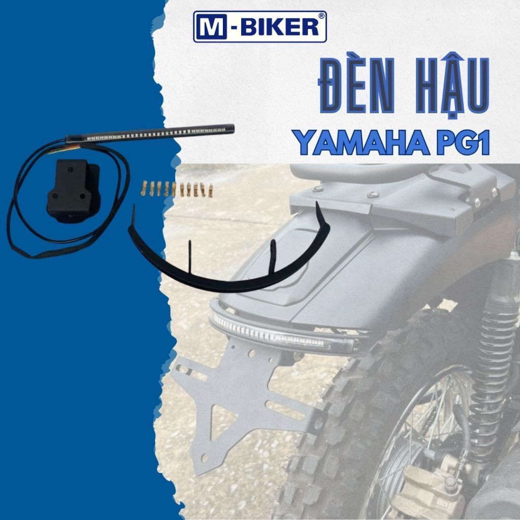 ไฟท้าย LED Yamaha PG1 พร้อม Mbiker 2-Way Folding ป้ายทะเบียน