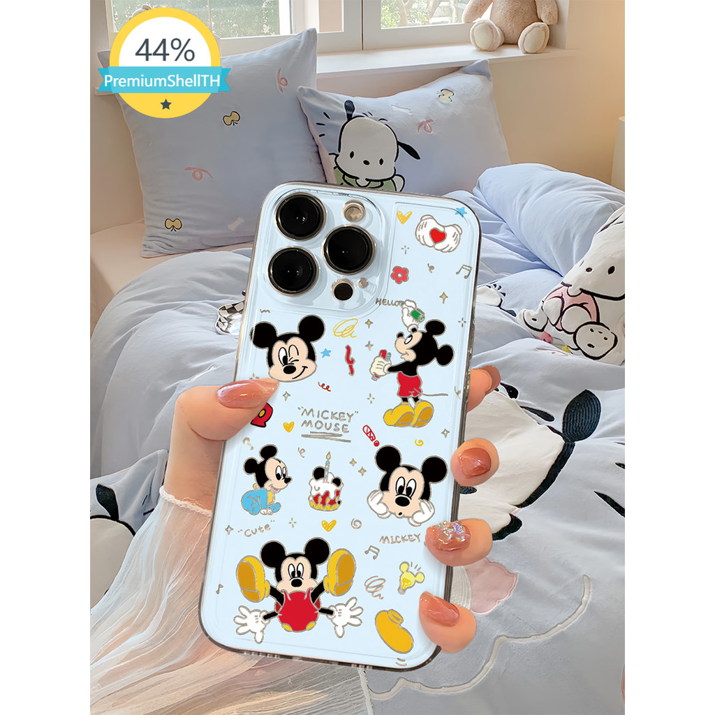 เคสมือถือ มิกกี้เมาส์ 🍒 สำหรับ Apple iPhone 17/16/15/14/13/12/11/X/XR/ XS Max บางเบา ทนทาน กันน้ำ กันตก LJHTKK94