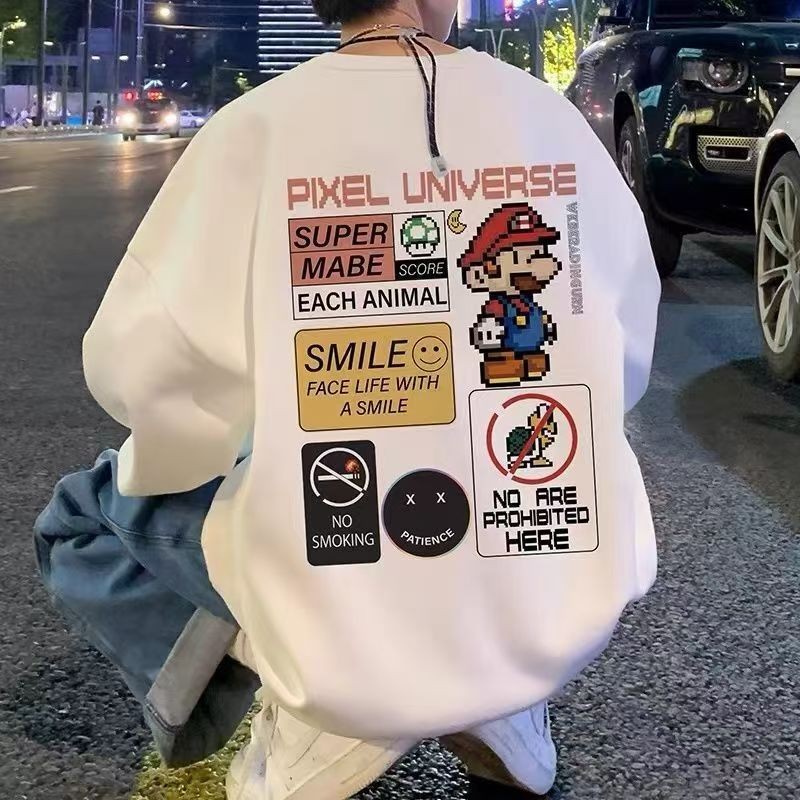 ตัวอักษรผ้าฝ้ายแท้ NEW2025 ขนแกะ Plus ใหม่ 23 สไตล์ใหม่พิมพ์เสื้อกันหนาวแจ็คเก็ตหลวมด้านบน 2025 ผู้ช