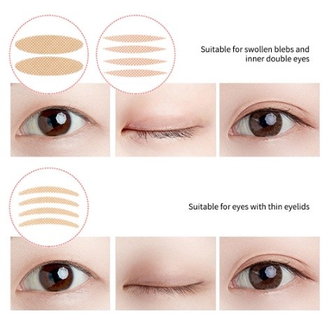 สติ๊กเกอร์ติดตา 2 ชั้น กาวในตัว ติดนาน ดูธรรมชาติ สติ๊กเกอร์ติดตาแบบตาข่าย ติดง่าย คุณภาพดี พร้อมส่ง