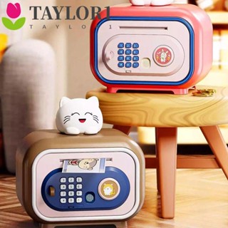 เทย์เลอร์1 กระปุกออมสินแบบม้วนขึ้นอัตโนมัติ, ลายนิ้วมือล็อคร…