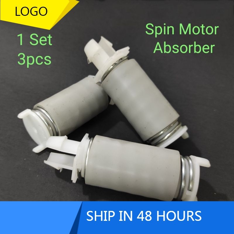 สปริงโช้คอัพมอเตอร์หมุน 3 ชิ้นสําหรับมอเตอร์เครื่องซักผ้า Sharp EST-1416 EST-708 est1416 est708