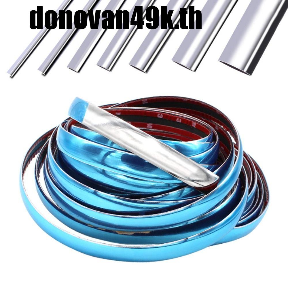 DODONVAN49K แถบตกแต่งรถยนต์ Scratch-Proof 3M Silver Door Window กันชน Moulding จัดแต่งทรงผม Trim ภาย