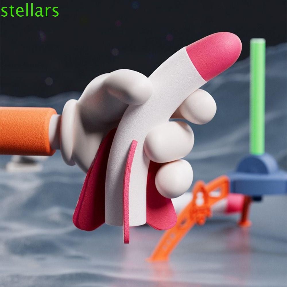 STELLARSYNC Stomp Rocket Toy, โฟมพลาสติก Rocket Launcher, Interactive เกมปั๊มเท้า Luminous Pressed B