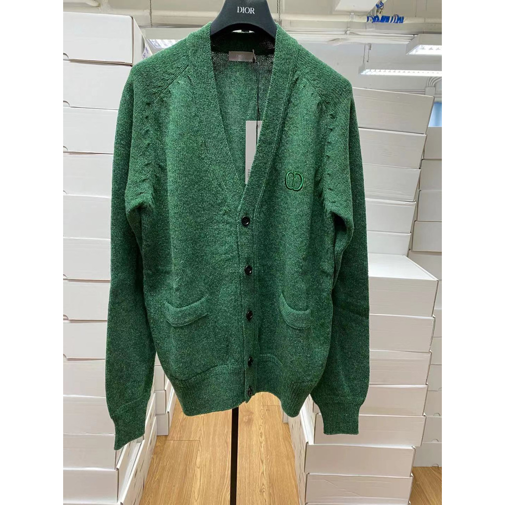 Dior Homme เสื้อโค้ทยาวลายตัวอักษร CD สีม่วงสำหรับผู้ชาย ฤดูหนาวปี 2020 ของแท้ รหัส 113M218AT