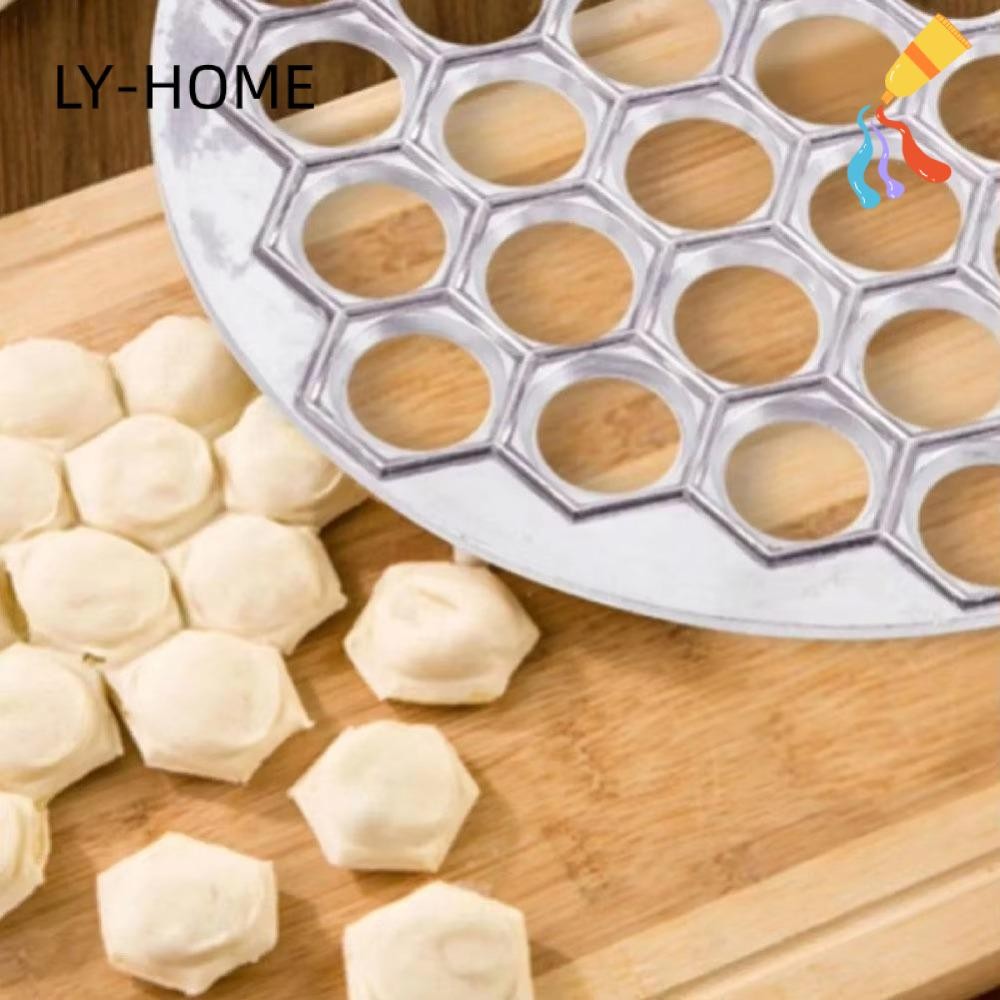 LIAOYING แม่พิมพ์เกี๊ยว,รัสเซีย Pelmeni Maker 37 หลุม Ravioli Maker, เครื่องมือครัวทําอาหารอลูมิเนีย