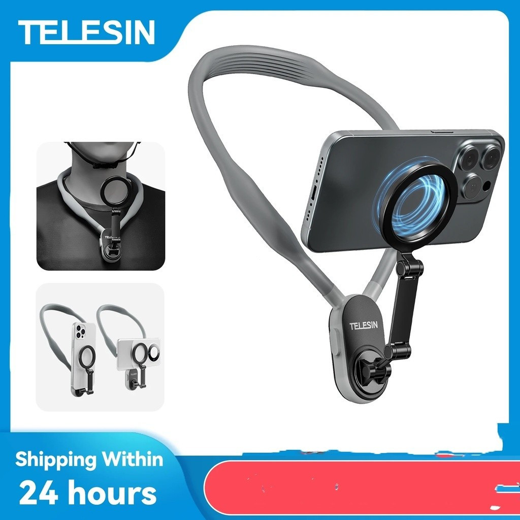 TELESIN ซิลิโคนแม่เหล็กคอ Mount Quick Release Hold สําหรับ 15 14 13 12 11 10 โทรศัพท์ AccessoriesHT9
