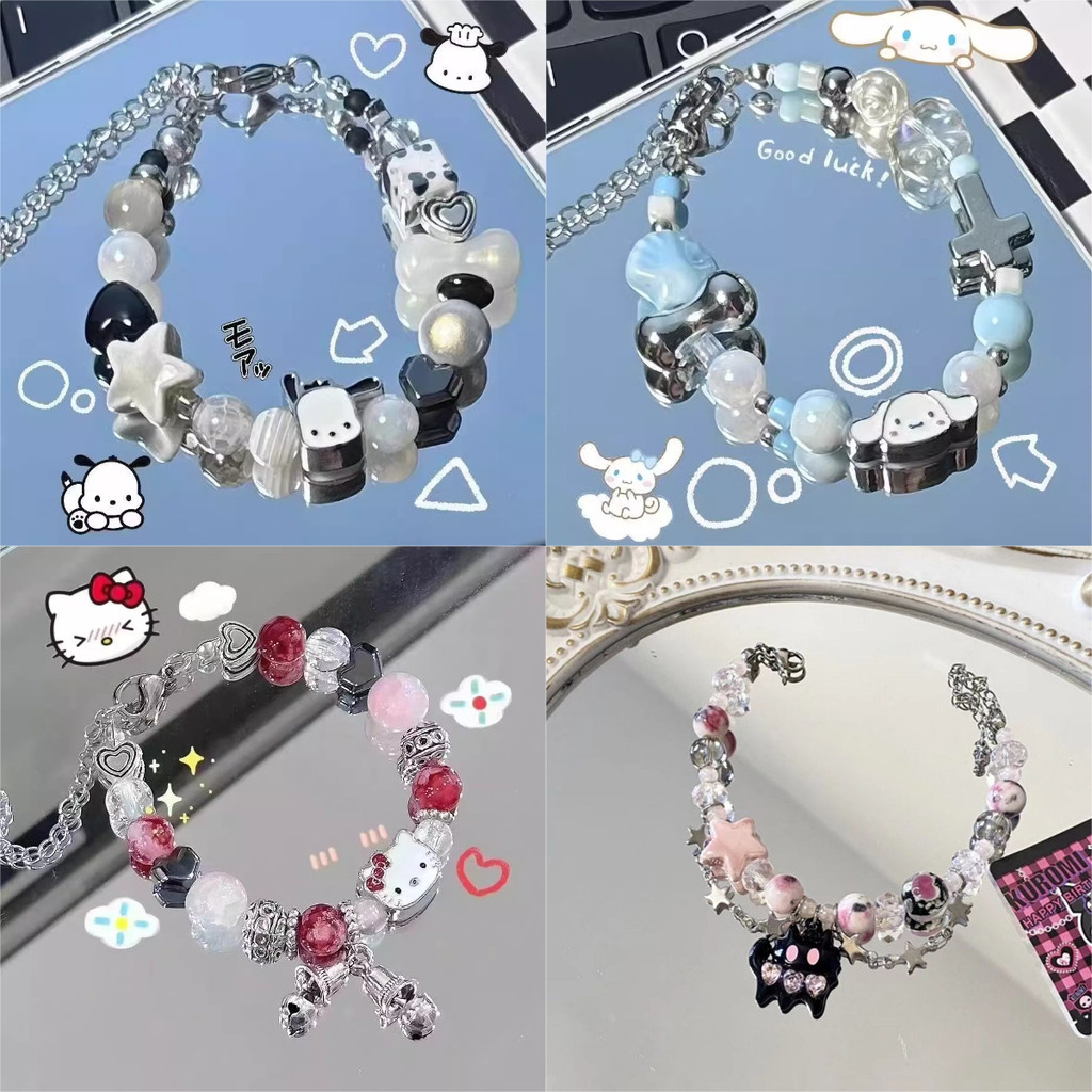 สร้อยข้อมือ Sanrio KT Cat Bell สำหรับผู้หญิง ออกแบบเฉพาะและสวยงาม เป็นของขวัญสำหรับคนพิเศษ