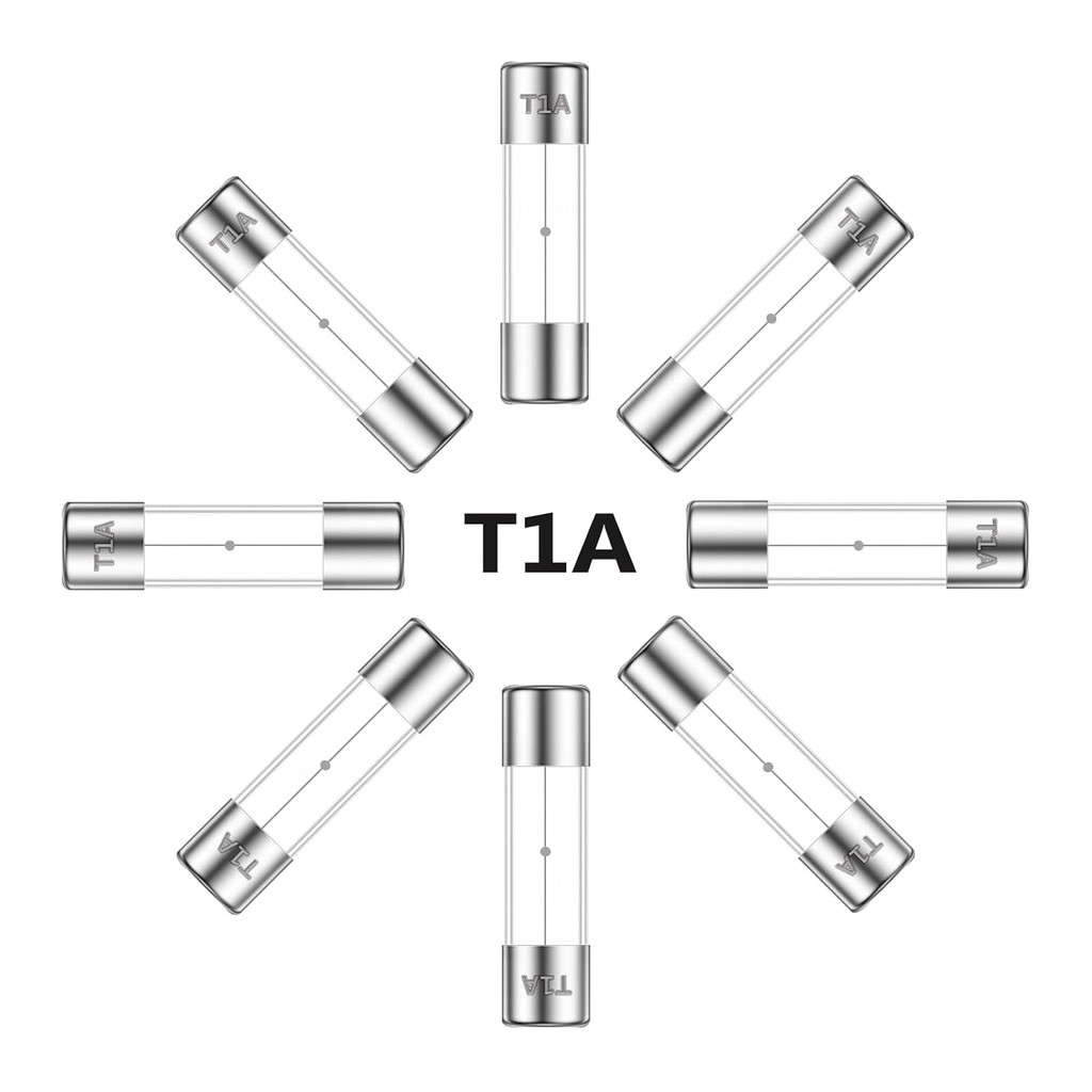 5x20MM 1A 250V ช้า Blow ฟิวส์แก้ว 1 Amp 250 โวลต์ 0.2 x 0.78 นิ้วช้า-เปิดใช้งาน Time-delay ฟิวส์ T1A