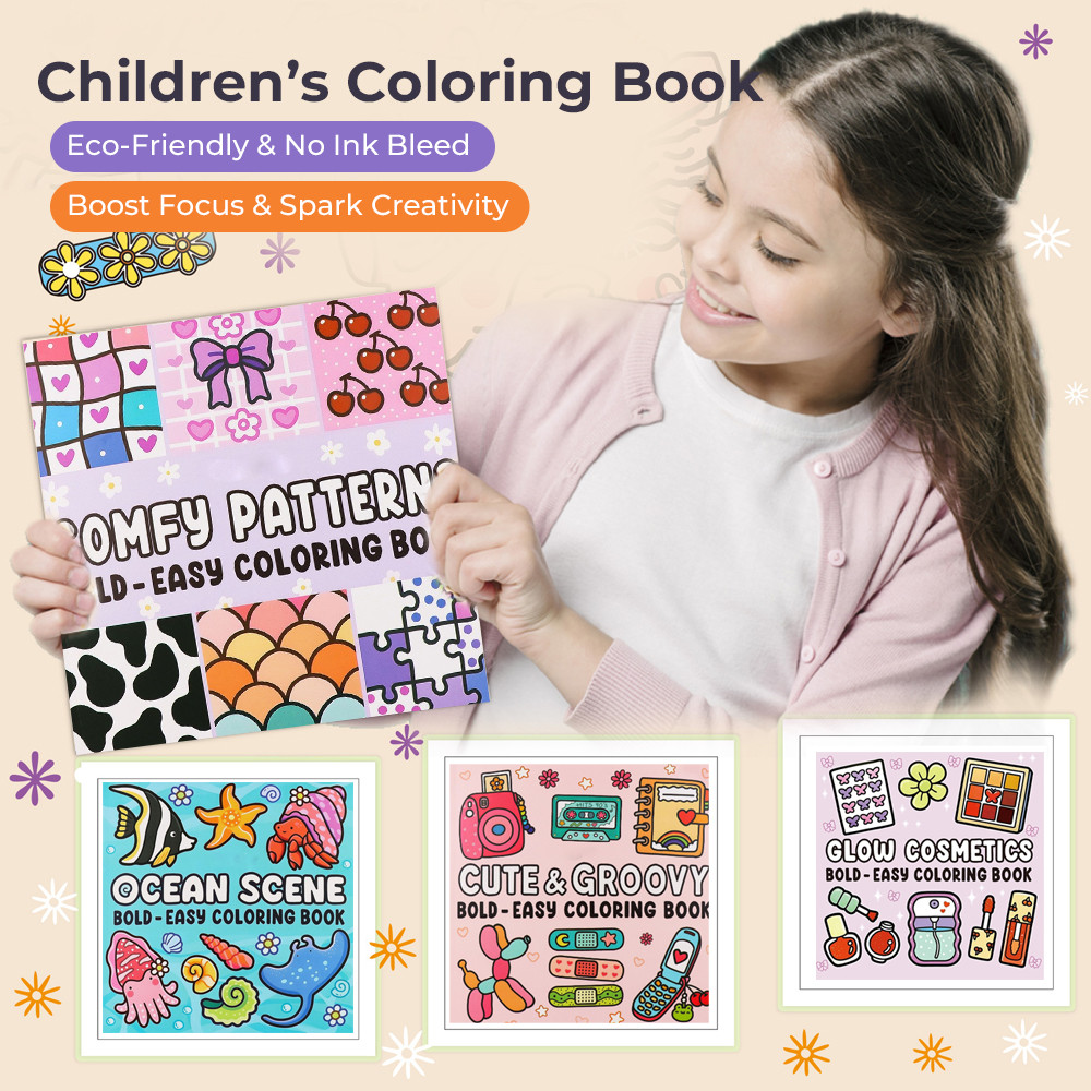 Colouring Book for Kid Healing Coloring Book for adult buku mewarna Adults 46Pages 色本 彩色书