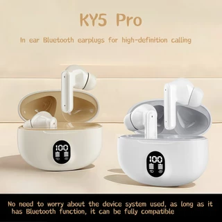 ที่อุดหูไร้สาย Bluetooth KY5 Pro เสียงสเตอริโอไฮไฟ แบตเตอรี่จอแสดงผลดิจิตอลอัจฉริยะ การสื่อสารที่ชัดเจน