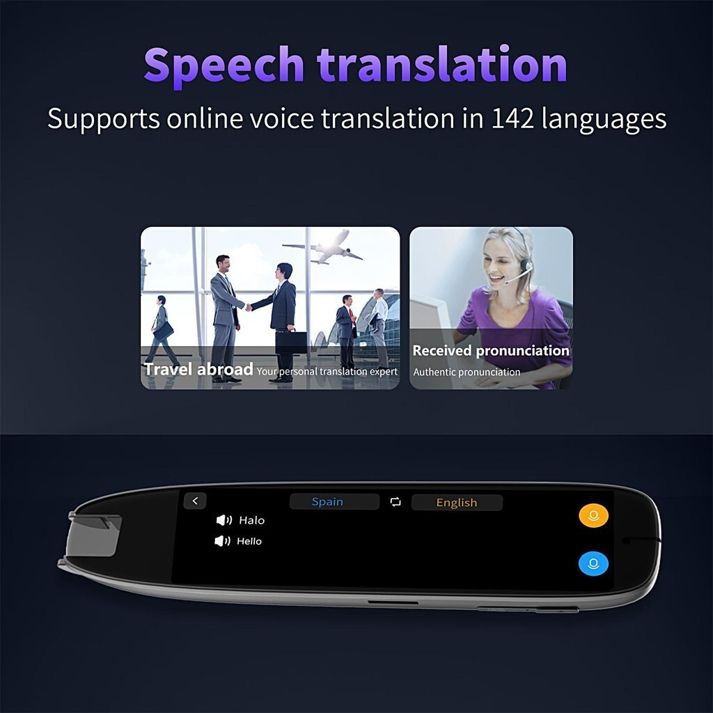Offline Translator ปากกา 142Language หน้าจอสัมผัสเครื่องสแกนเนอร์ TexttoSpeech พจนานุกรมสําหรับเด็กน