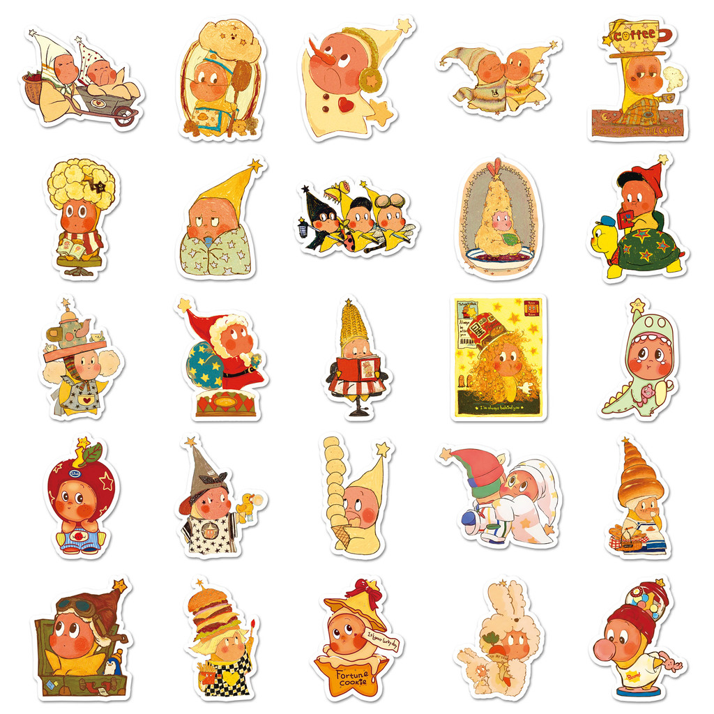TwinkleTwinkle Star Character Stickers (50 ชิ้น) - สติ๊กเกอร์กล่องตาบอดอินเทรนด์น่ารักสําหรับคู่มือตกแต่ง & กล่องเก็บของ DIY - รูปที่ 2
