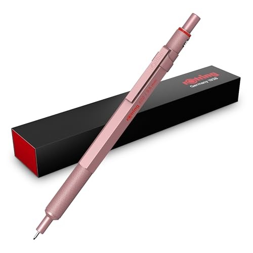 Rotring Mechanical Pencil Rose Gold 600 2158794 0.5mm rOtring Sharp Pencil Luxury Writing Instrument