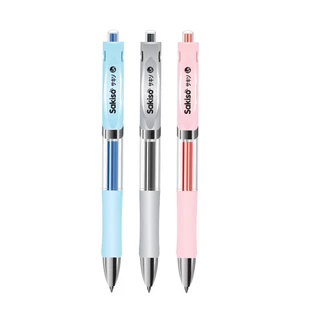 ปากกาเจล แบบกด Sakiso ขนาดหัว 0.5 mm. รุ่น JGP1008 JGP003 JGP168 และไส้ปากกา