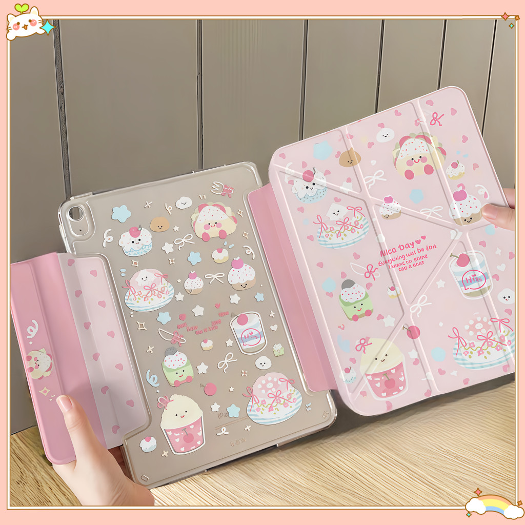 【Same Day Delivery】เคสป้องกัน iPad 11 แบบพับแม่เหล็ก Y-Fold บางส่วนของ iPad รุ่น 10/11 Air 4/5/6 7 Pro/11