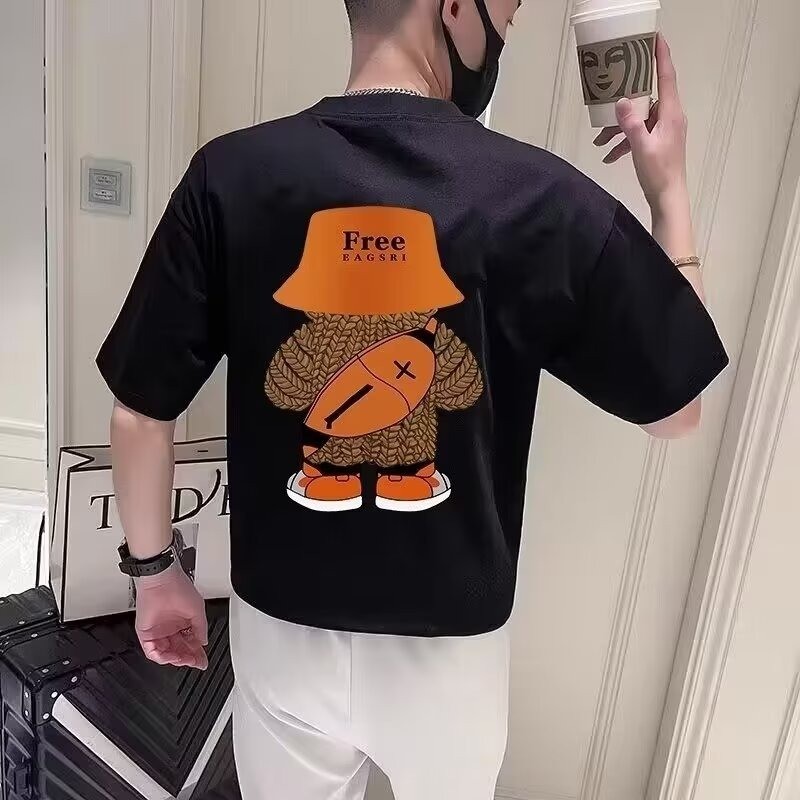 2025 NEW 2025P20 (Mercerized Cotton Lycra) B-261 Black/White/S-5XL Size new23 TUXR