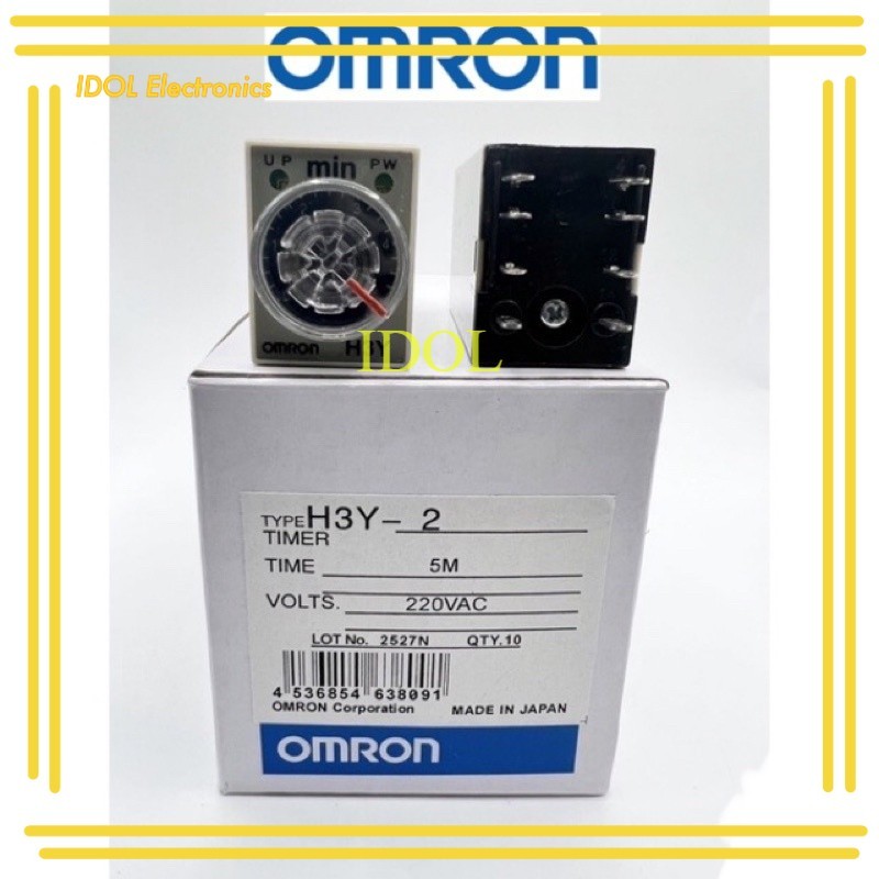 Timer H3Y2 H3Y4 h3y-4 h3y-2 12vdc 24vdc 220vac 5s 10s 30s 5m 10m 30m 60m ราคาไม่รวมซ็อกเก็ต ขา ส่งทุ
