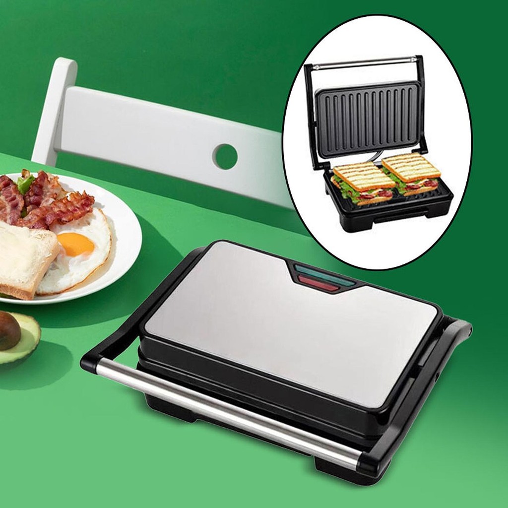 [lzdjhyke2yi] Panini Press Grill เครื่องทําอาหารเช้าขนาดกะทัดรัดสําหรับอาหารเช้าของว่างแซนวิช