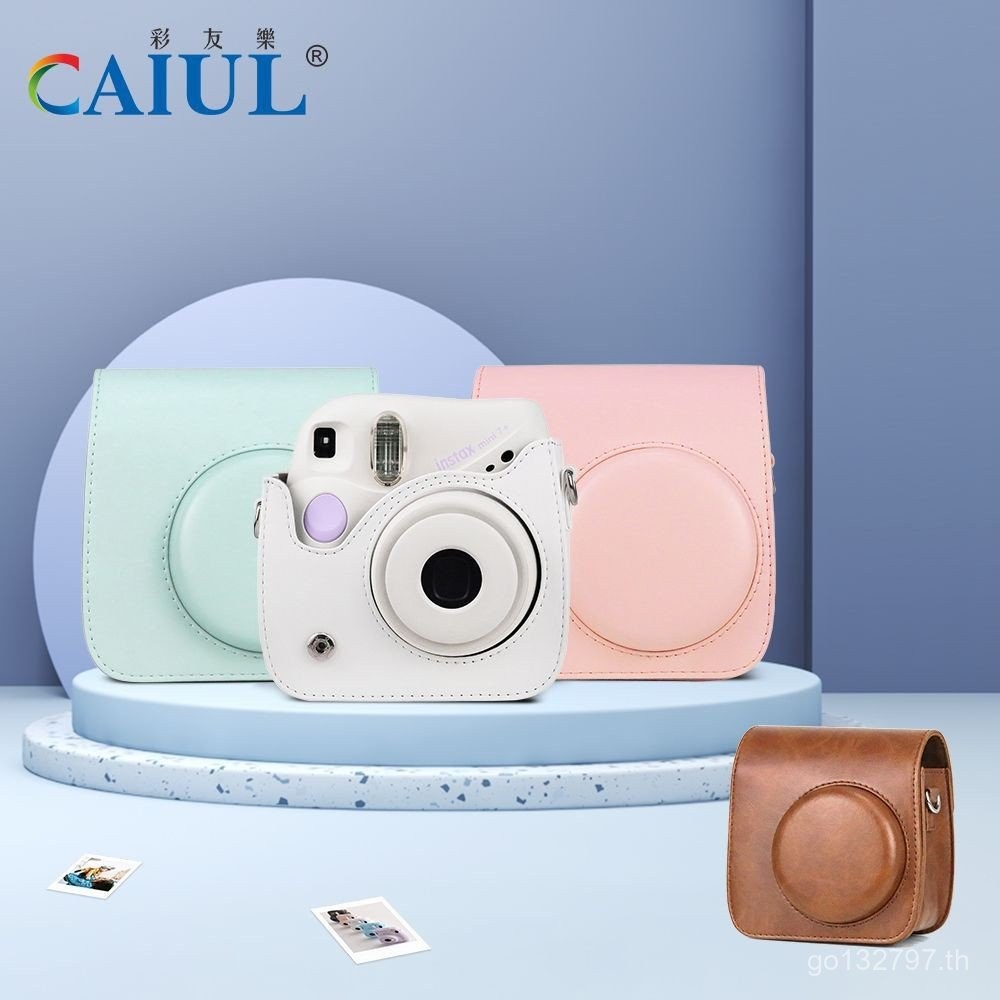Ins + Storage Bag Leather Polaroid Retro Protection Digital mini7 Camera Bag Mini PU Photography เหม