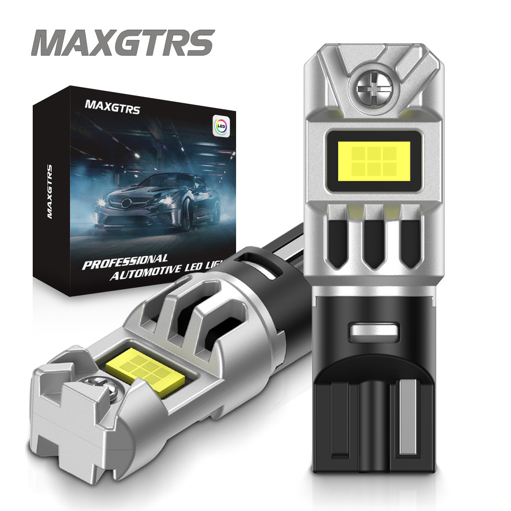 MAXGTRS T10 W5W LED Canbus ไม่มีข้อผิดพลาด 194 168 หลอดไฟ WY5W 12V Super Bright ตําแหน่งรถภายในด้านข