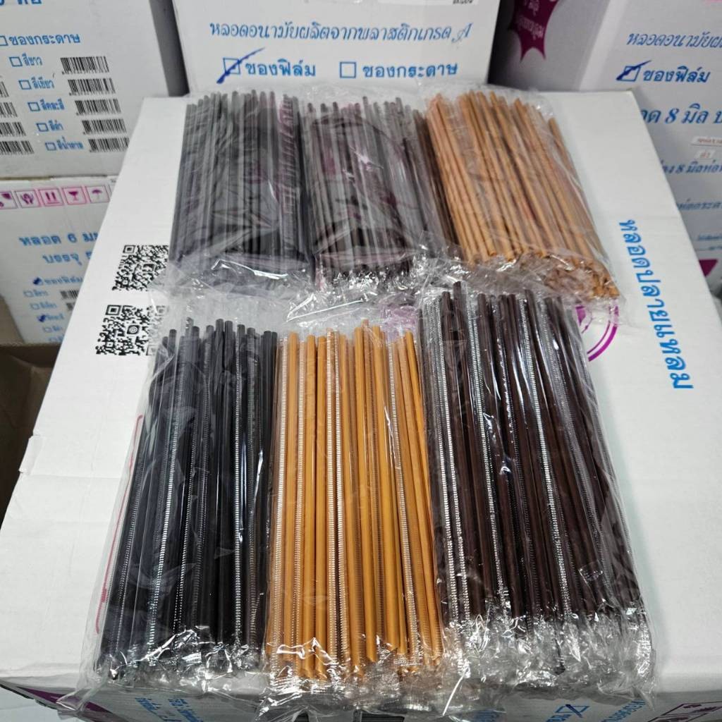 หลอดตรงปลายแหลม พลาสติกห่อฟิล์มใส หนา 6 มิล ยาว 21 ซม. รูปที่ 4